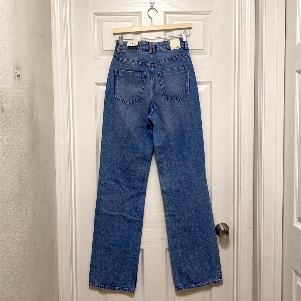 NWT Zara Z1975 High Waist Straight Leg Jeans - Picture 8 of 10
